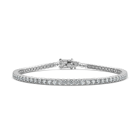Tennis Bracelet with Round Natural Diamonds 2.75cts Total Weight