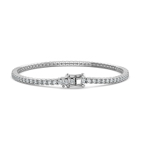 Tennis Bracelet with Round Natural Diamonds 2.75cts Total Weight