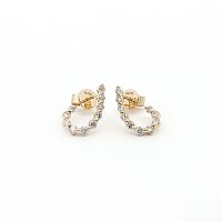Round Lab Grown Diamond Stud Earrings 0.684ct Total Weight