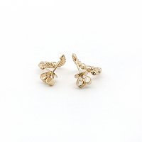 Round Lab Grown Diamond Stud Earrings 0.684ct Total Weight