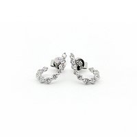 Round Lab Grown Diamond Stud Earrings 0.684ct Total Weight