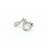 Round Lab Grown Diamond Stud Earrings 0.684ct Total Weight