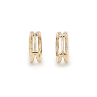 Round Lab Grown Diamond Hoop Earrings 0.18ct Total Weight