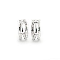 Round Lab Grown Diamond Hoop Earrings 0.18ct Total Weight