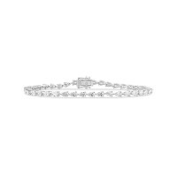 Tennis Bracelet with LG Diamonds 3.28ct Total Weight