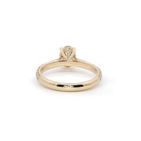 Cathedral Engagement Ring with Natural Diamonds 1.44ct Total Weight