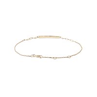 Round Lab Grown Pave Diamond Bar Bracelet 0.126ct Total Weight