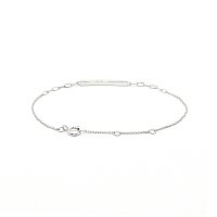 Round Lab Grown Pave Diamond Bar Bracelet 0.126ct Total Weight