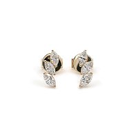 Marquise Lab Grown Diamond Stud Earrings 0.416ct Total Weight