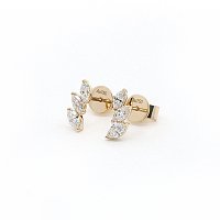 Marquise Lab Grown Diamond Stud Earrings 0.416ct Total Weight