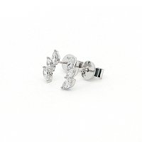 Marquise Lab Grown Diamond Stud Earrings 0.416ct Total Weight