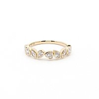 Pear, Marquise, Heart & Round Lab Grown Diamond Stacker Ring 0.766ct Total Weight