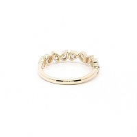 Pear, Marquise, Heart & Round Lab Grown Diamond Stacker Ring 0.766ct Total Weight
