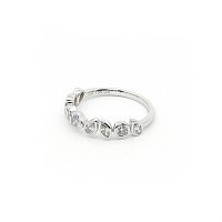 Pear, Marquise, Heart & Round Lab Grown Diamond Stacker Ring 0.766ct Total Weight