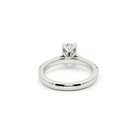 Tulip Engagement Ring with Natural Diamonds 0.2ct Total Weight