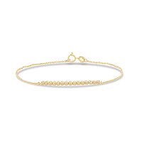 Half Bar Diamond Bracelet with Round Lab Grown 0.06ct Total Weight