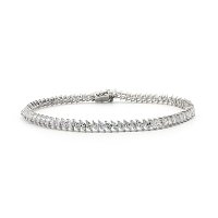Tennis Bracelet with Marquise Lab Grown 5.02ct Total Weight
