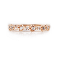 Heart Stacker Ring 0.11cts
