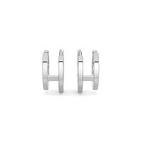 Earring Huggies with Natural Diamonds 0.16cts Total Weight