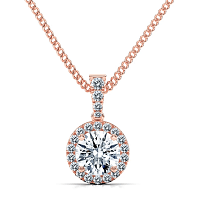 Angeli Diamond Bail Set Pendant