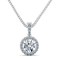 Angeli Diamond Bail Set Pendant