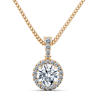 Angeli Diamond Bail Set Pendant