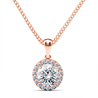 Angeli Halo Claw Set Pendant