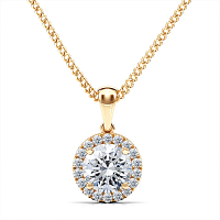 Angeli Halo Claw Set Pendant