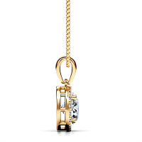 Angeli Halo Claw Set Pendant