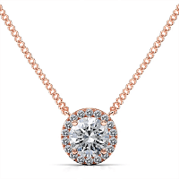 Angeli Halo Claw Set Necklace