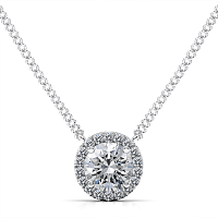 Angeli Halo Claw Set Necklace