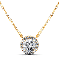 Angeli Halo Claw Set Necklace