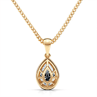 Angeli Halo Claw Set Pendant