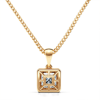 Angeli Halo Claw Set Pendant