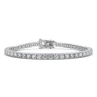 Tennis Bracelet with Round Natural Diamonds 6cts Total Weight