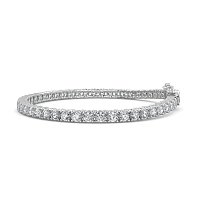 Tennis Bracelet with Round Natural Diamonds 6cts Total Weight