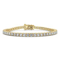 Tennis Bracelet with Round Natural Diamonds 6cts Total Weight