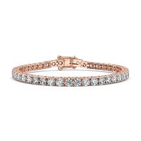 Tennis Bracelet with Round Natural Diamonds 9cts Total Weight
