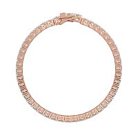 Tennis Bracelet with Round Natural Diamonds 9cts Total Weight