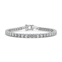 Tennis Bracelet with Round Natural Diamonds 9cts Total Weight