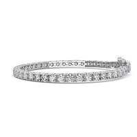 Tennis Bracelet with Round Natural Diamonds 9cts Total Weight