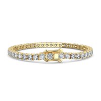Tennis Bracelet with Round Natural Diamonds 9cts Total Weight