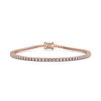 Tennis Bracelet with Round Natural Diamonds 2cts Total Weight