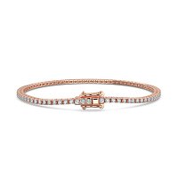 Tennis Bracelet with Round Natural Diamonds 2cts Total Weight
