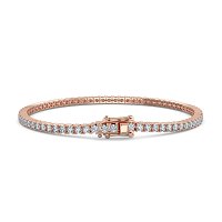Tennis Bracelet with Round Lab Grown Diamonds 3cts Total Weight
