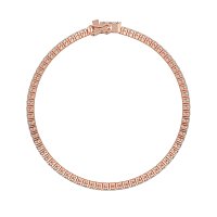 Tennis Bracelet with Round Natural Diamonds 3cts Total Weight