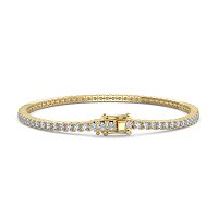 Tennis Bracelet with Round Natural Diamonds 3cts Total Weight
