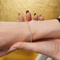Tennis Bracelet with Round Natural Diamonds 3cts Total Weight