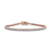 Tennis Bracelet with Round Lab Grown Diamonds 3cts Total Weight