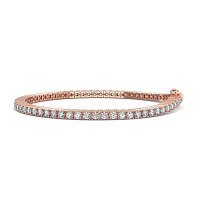 Tennis Bracelet with Round Natural Diamonds 4cts Total Weight